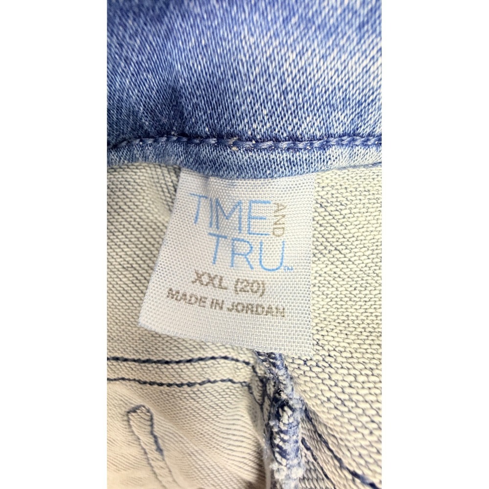 Time and Tru Women XXL 20 Vibrant Med Wash High Rise Skinny TT Jegging Denim - Picture 6 of 6